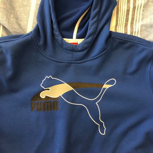 Blue Puma Hoodie Boys XL - Picture 2 of 3